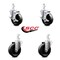 Service Caster 4 Inch Phenolic Wheel Swivel 3/4 Inch Square Stem Caster Brakes SCC, 2PK SCC-SQ20S414-PHS-TLB-34-2-S-2 - alternate 5